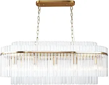 Люстра подвесная Rubum 4203-12P Favourite прозрачная на 12 ламп, основание латунь в стиле классический Люстра подвесная Rubum 4203-12P Favourite прозрачная на 12 ламп, основание латунь в стиле классический